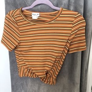 Striped crop top